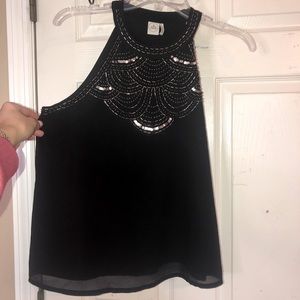 Paper Crane Halter Sleeveless Top